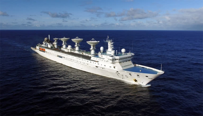 Chinese missile tracker ship prospecting Indian Ocean bed south of Sri Lanka